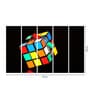 Green Wood Multiple Frames Beautiful Rubiks Cube Art Panels