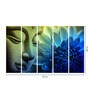 Green Wood Framed Spiritual Art Panel Set of 5