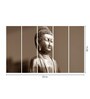 Green Wood Multiple Frames Buddha Beautiful Art Panels
