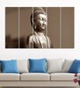 Green Wood Multiple Frames Buddha Beautiful Art Panels