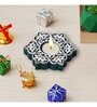 Green Wood Tea Light Candle Holder (Set of 2)