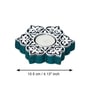 Green Wood Tea Light Candle Holder (Set of 2)