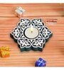 Green Wood Tea Light Candle Holder (Set of 2)