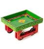 Green Wooden Hand Painted Thela Tray
