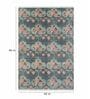 Green Floral Wool & Cotton 5 ft x 7 ft Hand Knotted Carpet