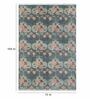 Green Wool & Cotton Floral 6 x 9 Feet Hand Knotted Carpet Amer Canvas Collection