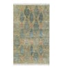 Multicolor Wool & Cotton Floral 6 x 9 Feet Hand Knotted Carpet Amer Canvas Collection