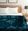 Green Wool Floral 1000 GSM Heavy Winter Double Bed Blanket