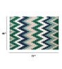 Buy Green Abstract Wool 4 ft x 6 ft Hand Tufted Carpet