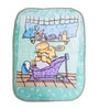 Green Wool Kids Print 350 GSM Premium Baby blanket