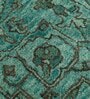 Green Wool Ogee 8 ft x 10 ft Hand Tufted Carpet