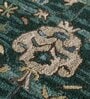 Green Persian Wool 8 ft x 10 ft Hand Tufted Carpet
