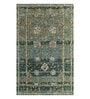 Green Persian Wool 8 ft x 10 ft Hand Tufted Carpet