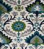 Green Suzani Wool 5 ft x 8 ft Hand Tufted Carpet