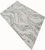 Grey Abstract Wool And Cotton 5 X 8 Ft Hand Tufted Carpet