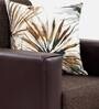 Greenville Fabric 1 Seater Sofa in Brown Colour