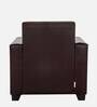 Greenville Fabric 1 Seater Sofa in Brown Colour