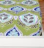 Greeny Garden Floral 144 Tc Cotton Elastic Fitted King Bedsheet With 2 Pillowcovers