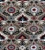 Grey Wool Floral 4 x 6 Feet Hand Tufted Carpet Hand Tufted Carpet