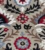 Grey Wool Floral 4 x 6 Feet Hand Tufted Carpet Hand Tufted Carpet