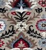 Grey Wool Floral 4 x 6 Feet Hand Tufted Carpet Hand Tufted Carpet