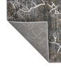Grey & Beige Abstract Polyester 5 x 7 Feet Machine Made Carpet