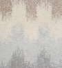 Grey & Beige Abstract Polyester 6 x 9 Feet Machine Made Carpet