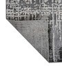Grey & Cream Abstract Polyester 3 x 5 Feet Machine Made Carpet