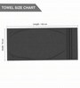 Grey & Dark Green Soft Cotton 500 GSM Solid Bath Towel Pack Of 4