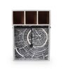 Grey & Gold MDF Wood Grey spiral Cutlery Tissue Holder