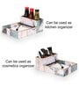 Grey & Gold MDF Wood New Onyx Cutlery Tissue Holder