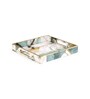 Grey & Gold MDF Wood New Onyx  Square Serving Tray