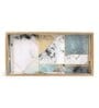 Grey & Gold MDF Wood Onyx  Rectangle Serving Tray