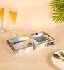 Grey & Gold MDF Wood Onyx  Rectangle Serving Tray