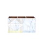 Grey & Gold Mdf Wood Rectangle 1 Pcs Cutlery Cum Tissue Holder