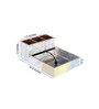 Grey & Gold Mdf Wood Rectangle 1 Pcs Cutlery Cum Tissue Holder