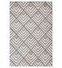 Grey & Ivory Geometric Freize 6 x 9 Feet  Machine -Made Carpet