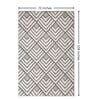 Grey & Ivory Geometric Freize 6 x 9 Feet  Machine -Made Carpet