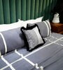 Grey   Upcycled Cotton Bed Cover  Collection