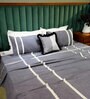 Grey   Upcycled Cotton Bed Cover  Collection