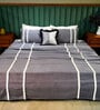 Grey   Upcycled Cotton Bed Cover  Collection
