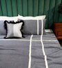 Grey   Upcycled Cotton Bed Cover  Collection