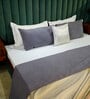 Grey   Upcycled from Silk & Cotton Bed Cover  Collection