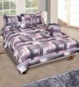 Grey & White Checkered 210 TC Cotton 6 Pieces Bedding Set Collection