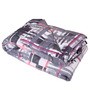 Grey & White Checkered 210 TC Cotton 6 Pieces Bedding Set Collection