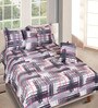 Grey & White Checkered 210 TC Cotton 6 Pieces Bedding Set Collection
