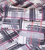 Grey & White Checkered 210 TC Cotton 6 Pieces Bedding Set Collection