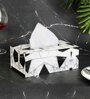 Grey & White MDF Wood Grey and White Tissue Box