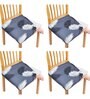 Multicolor Printed Polyester Blend 16x20 Inch Chair Covers (Set of 4)