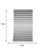 Grey & White Polypropylene Striped 3 x 5 Feet Dhurrie